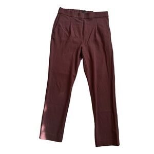 Ann Taylor Ankle Pants in Maroon Size Small